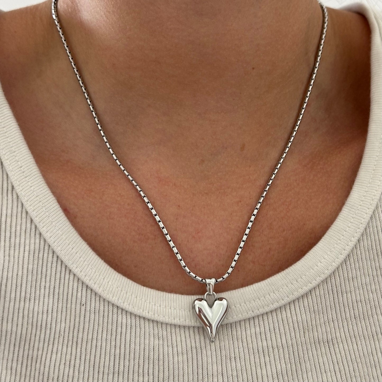 Lovers Silver Necklace