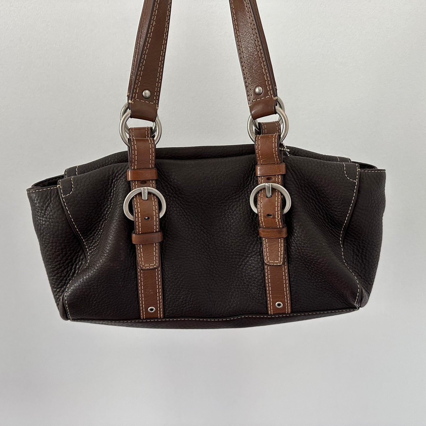 Y2k Dark Brown Coach Shoulder Bag