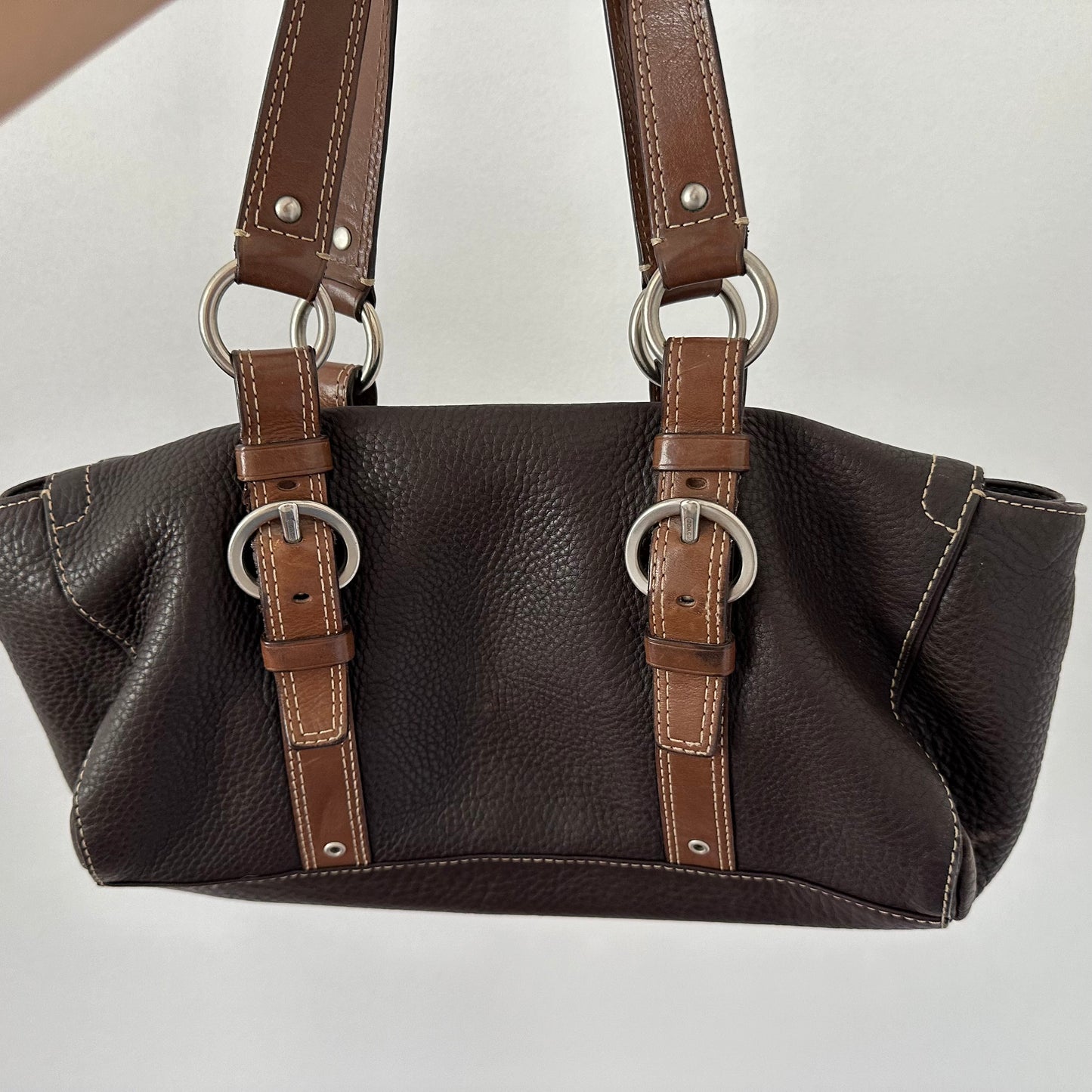 Y2k Dark Brown Coach Shoulder Bag