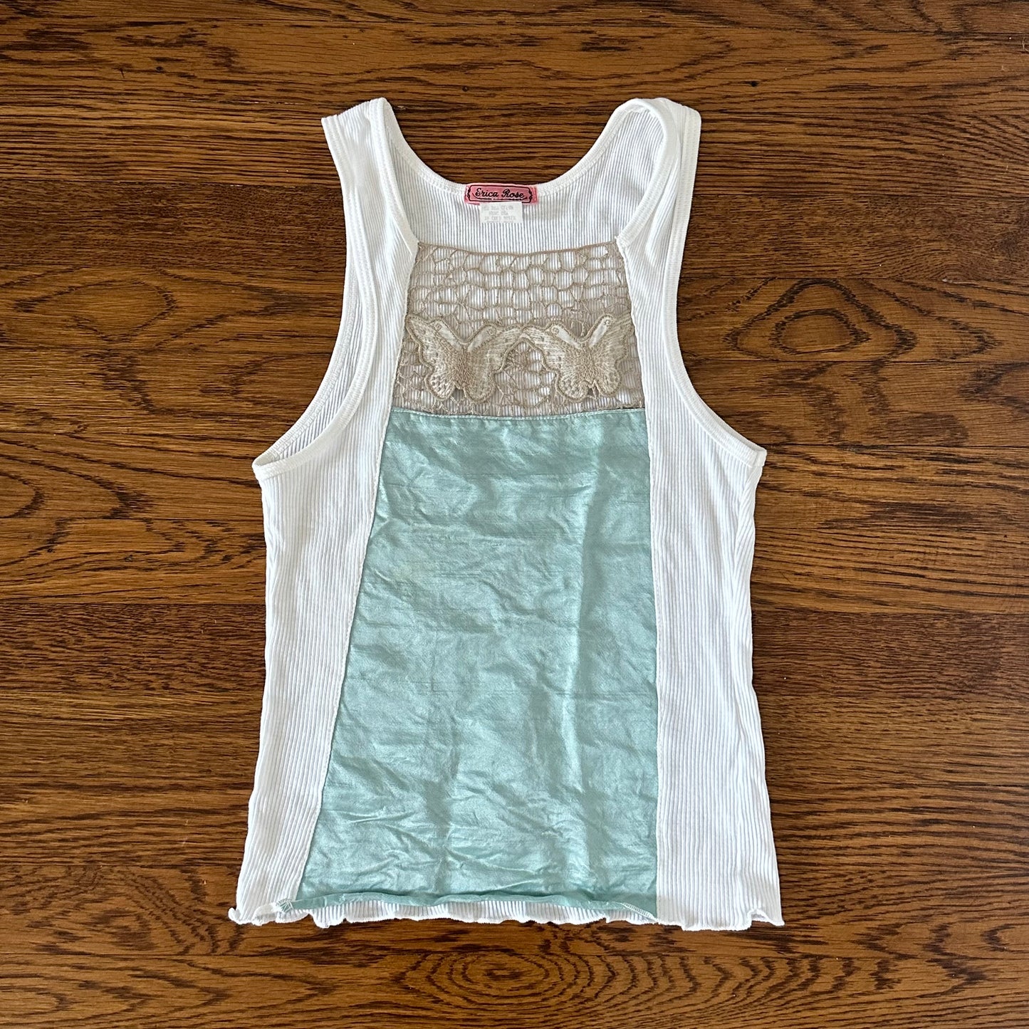 Vintage Butterfly Crochet Tank Top