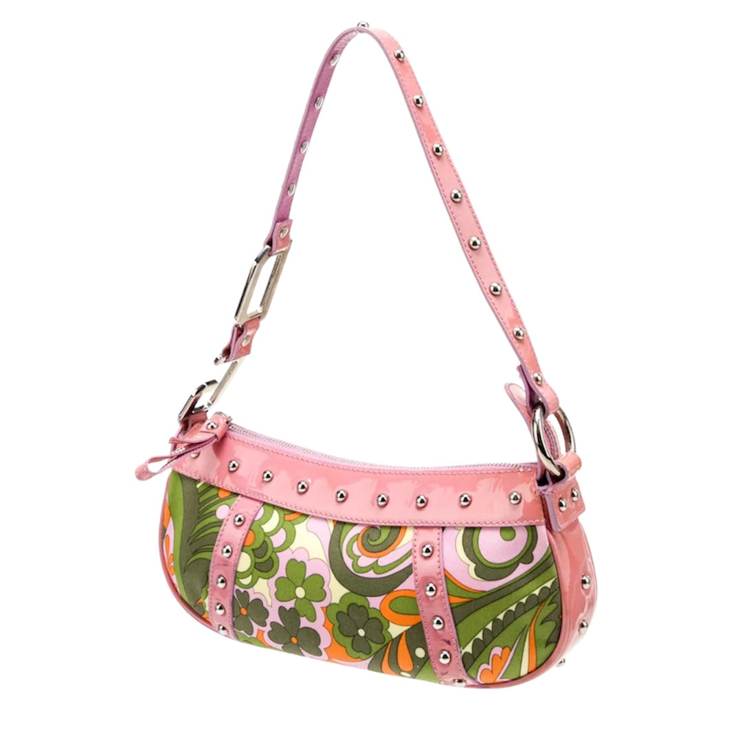 Vintage Dolce and Gabbana Pink Floral Shoulder Bag