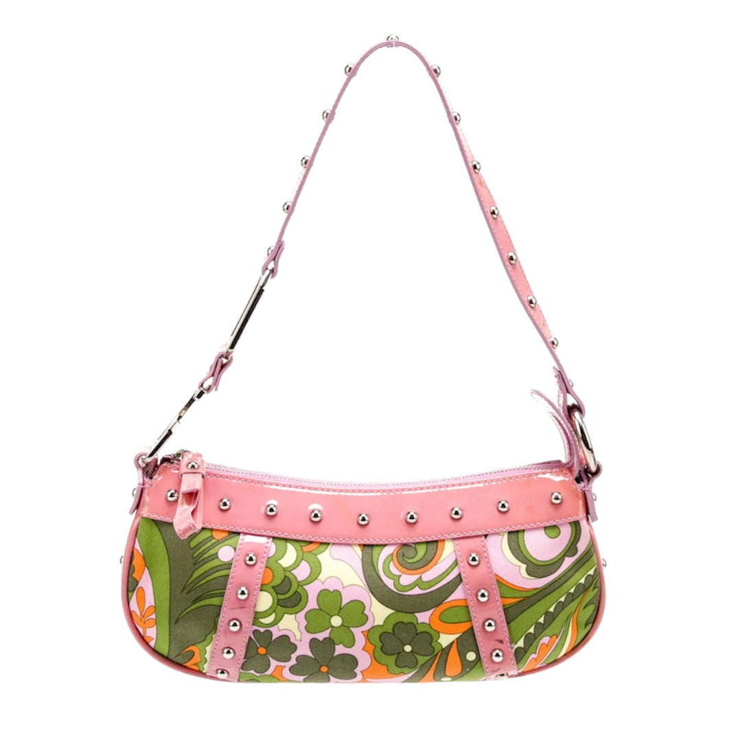 Vintage Dolce and Gabbana Pink Floral Shoulder Bag