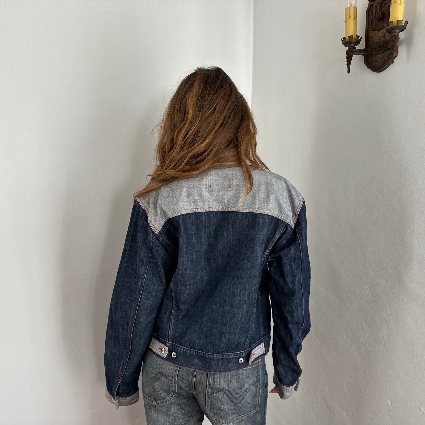 Dolce and Gabbana Denim Colorblock Jacket