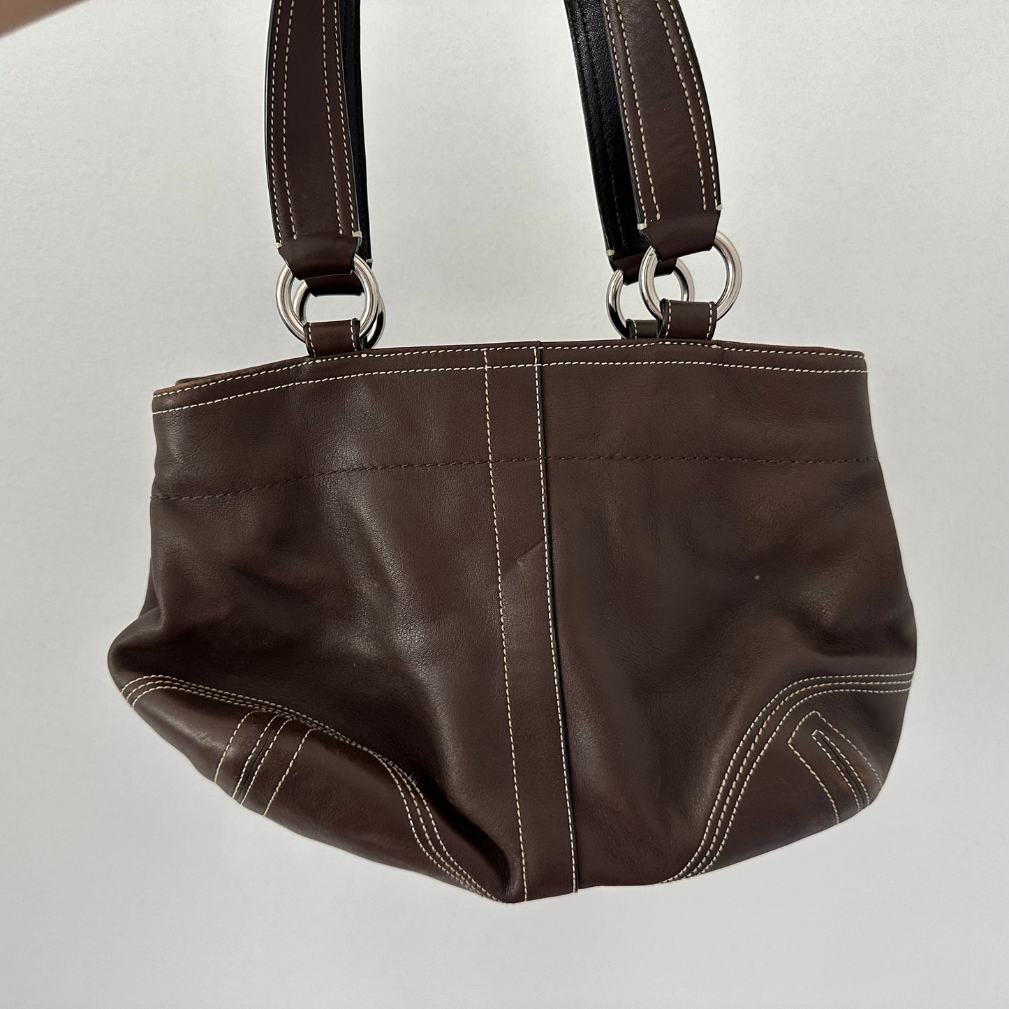 Y2k Dark Brown Coach Shoulder Bag