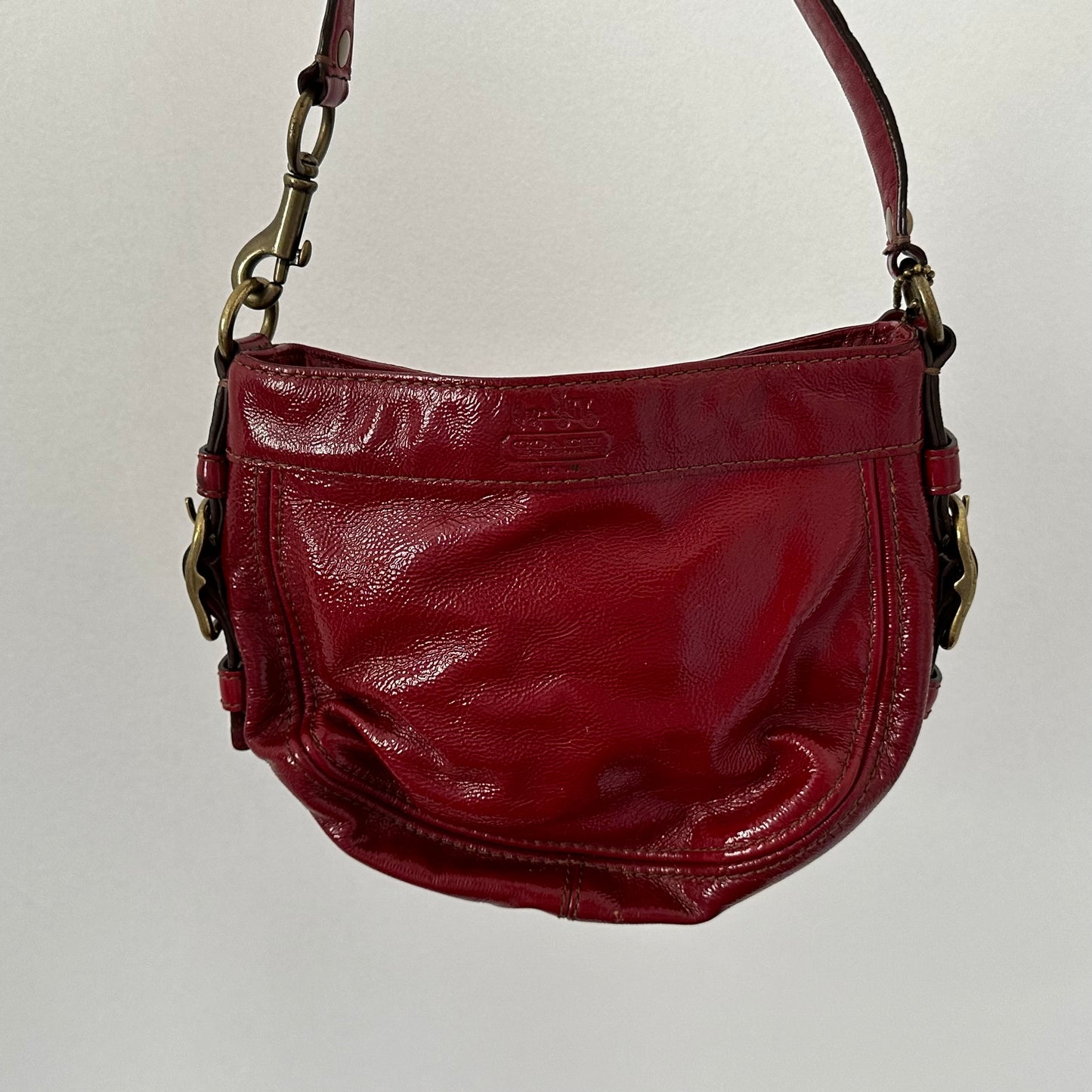 Y2k Red Coach Shoulder Bag