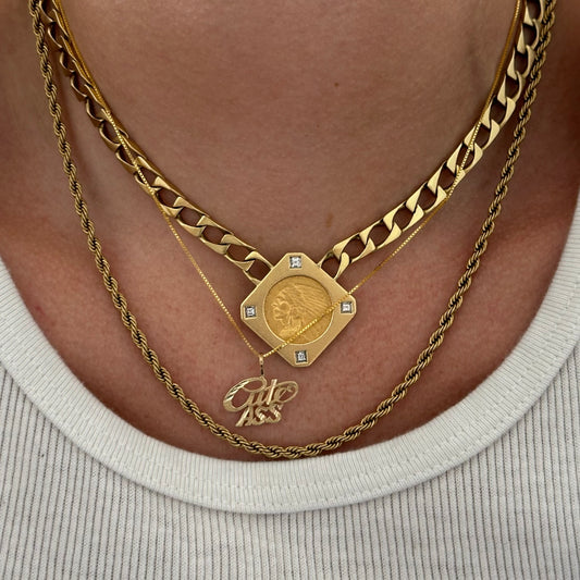 Cute Ass 14k Gold Necklace